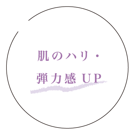 肌のハリ・弾力感UP